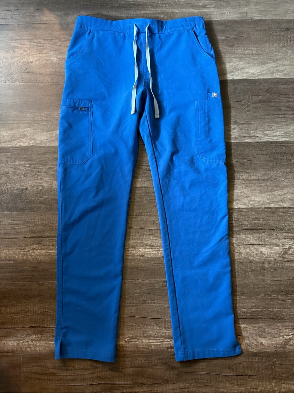 FIGS Technical Collection Royal Blue Yola Cargo Scrub Pants Womens Size Small S